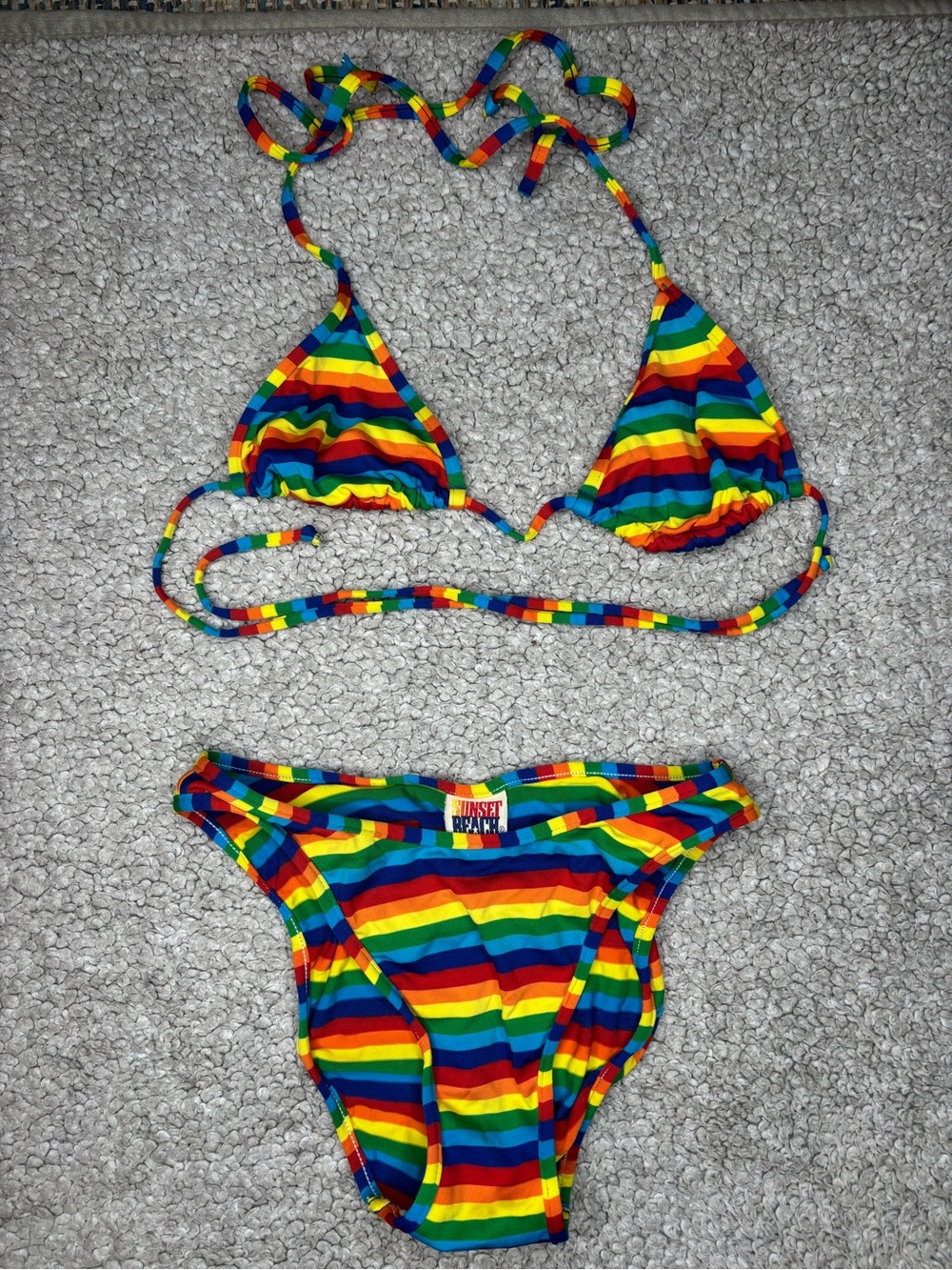 Vintage Y2K Sunset Beach Women’s Bikini